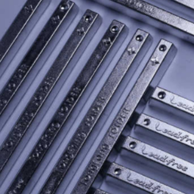 Preformed Bar Solder Lead Free Good Solderability Strong Antioxidant
